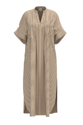Gossia AlexaGO Jo Shirt Dress, Creme Brown Stripes