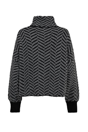 Gossia  GinaGO Sweater, Black Grey Mix
