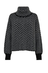 Gossia  GinaGO Sweater, Black Grey Mix