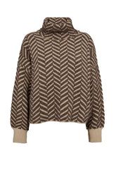 Gossia  GinaGO Sweater, Sand Brown Mix