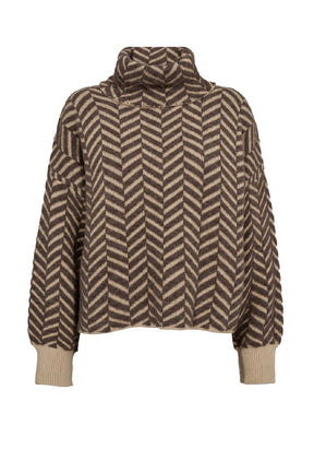 Gossia  GinaGO Sweater, Sand Brown Mix