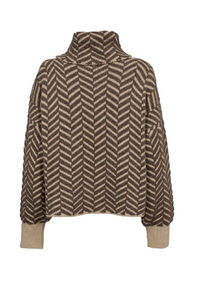 Gossia  GinaGO Sweater, Sand Brown Mix