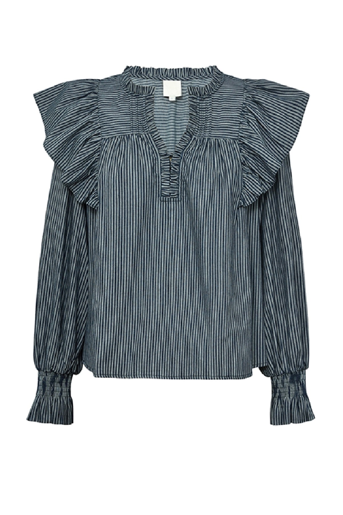 Gossia KarolaGO Blouse, Navy Blue stripes
