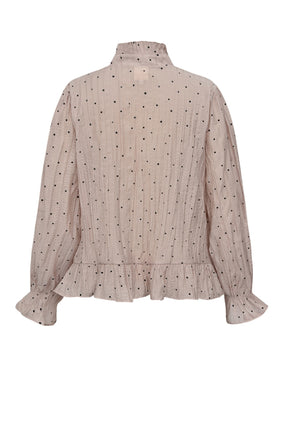 Gossia  NazliGO Lullo Blouse, Rose Black Dots