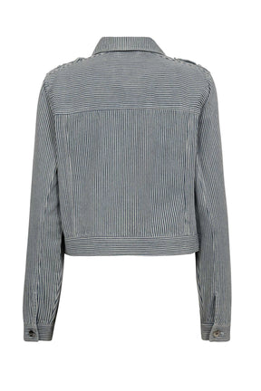 Gossia  SalcaGO Jacket, Off-white Blue Striped