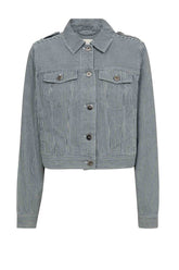 Gossia  SalcaGO Jacket, Off-white Blue Striped