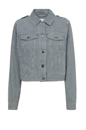Gossia  SalcaGO Jacket, Off-white Blue Striped