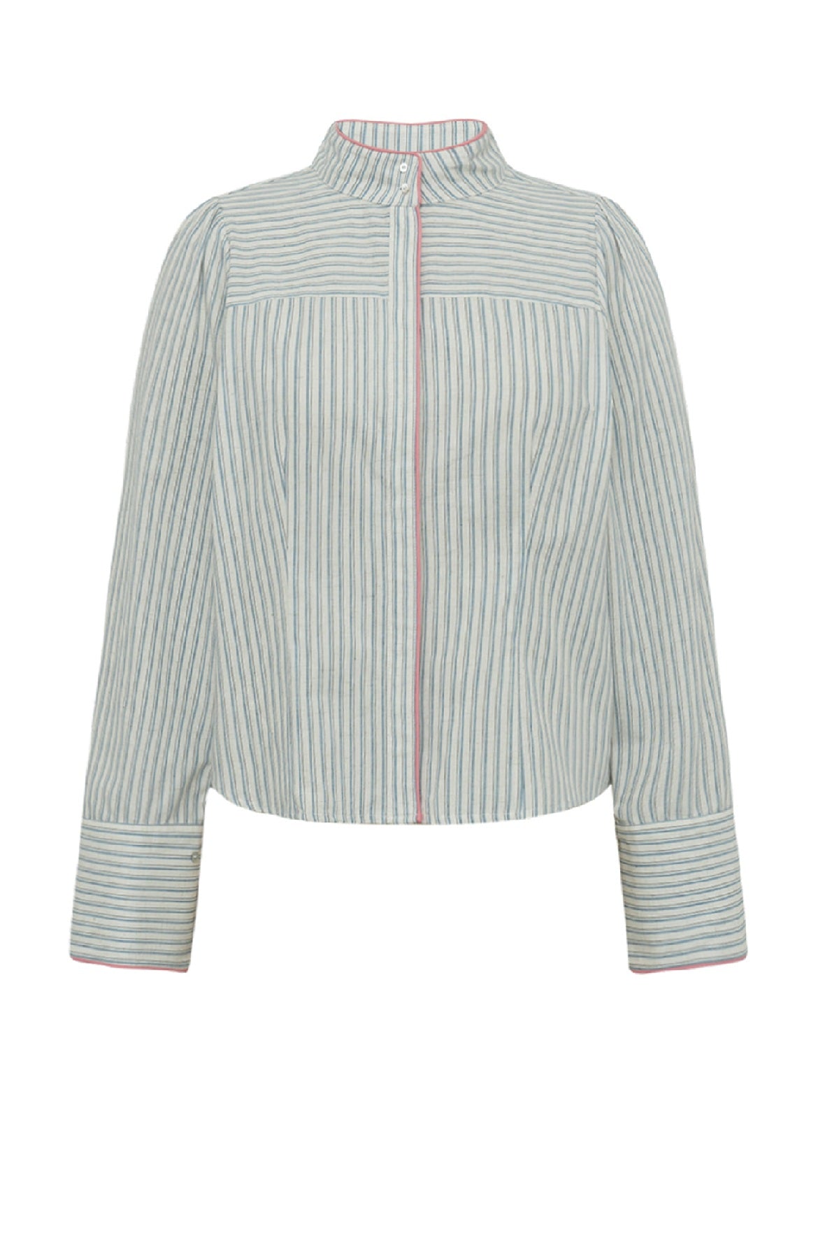 Gossia NicoGO Go Shirt, Off-white Blue Striped