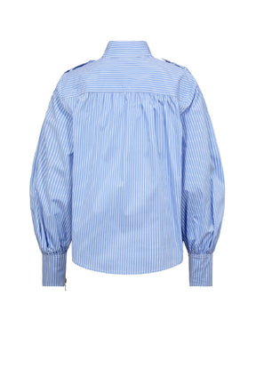 Gossia YasminGO Shirt, Light Blue Pinstripes