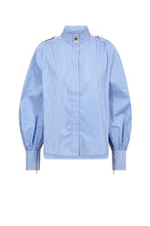 Gossia YasminGO Shirt, Light Blue Pinstripes