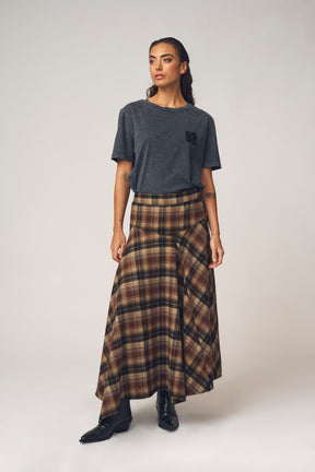 Gossia FleurGO Skirt, Brown checks