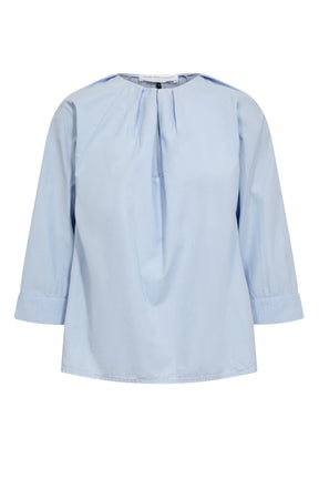 Pieszak Say SWAN Pleat Shirt, Sky Blue