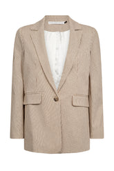 Pieszak Marija Blazer Lead Brown Stripe