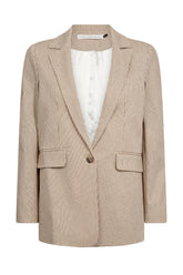 Pieszak Marija Blazer Lead Brown Stripe