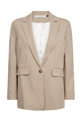 Pieszak Marija Blazer Lead Brown Stripe