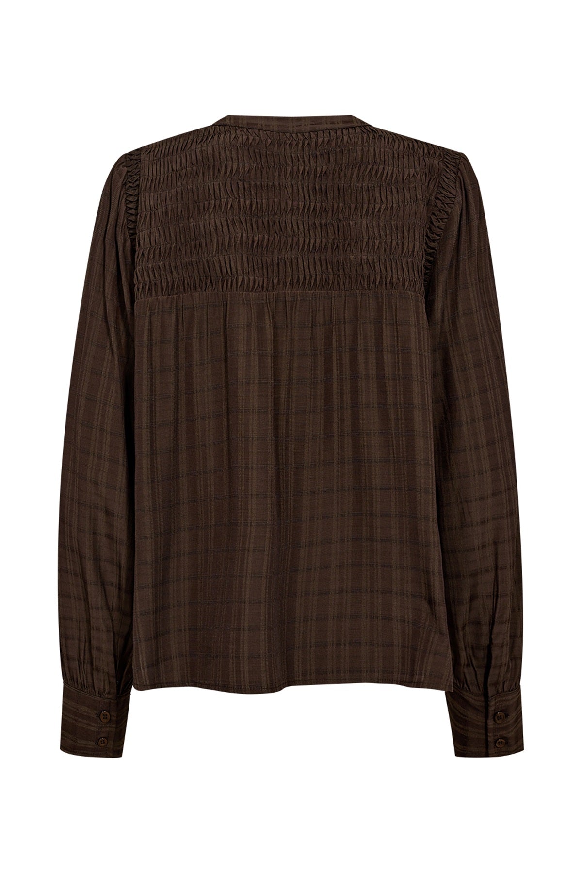 Pieszak Cassie Pintuck Shirt, Black Coffee