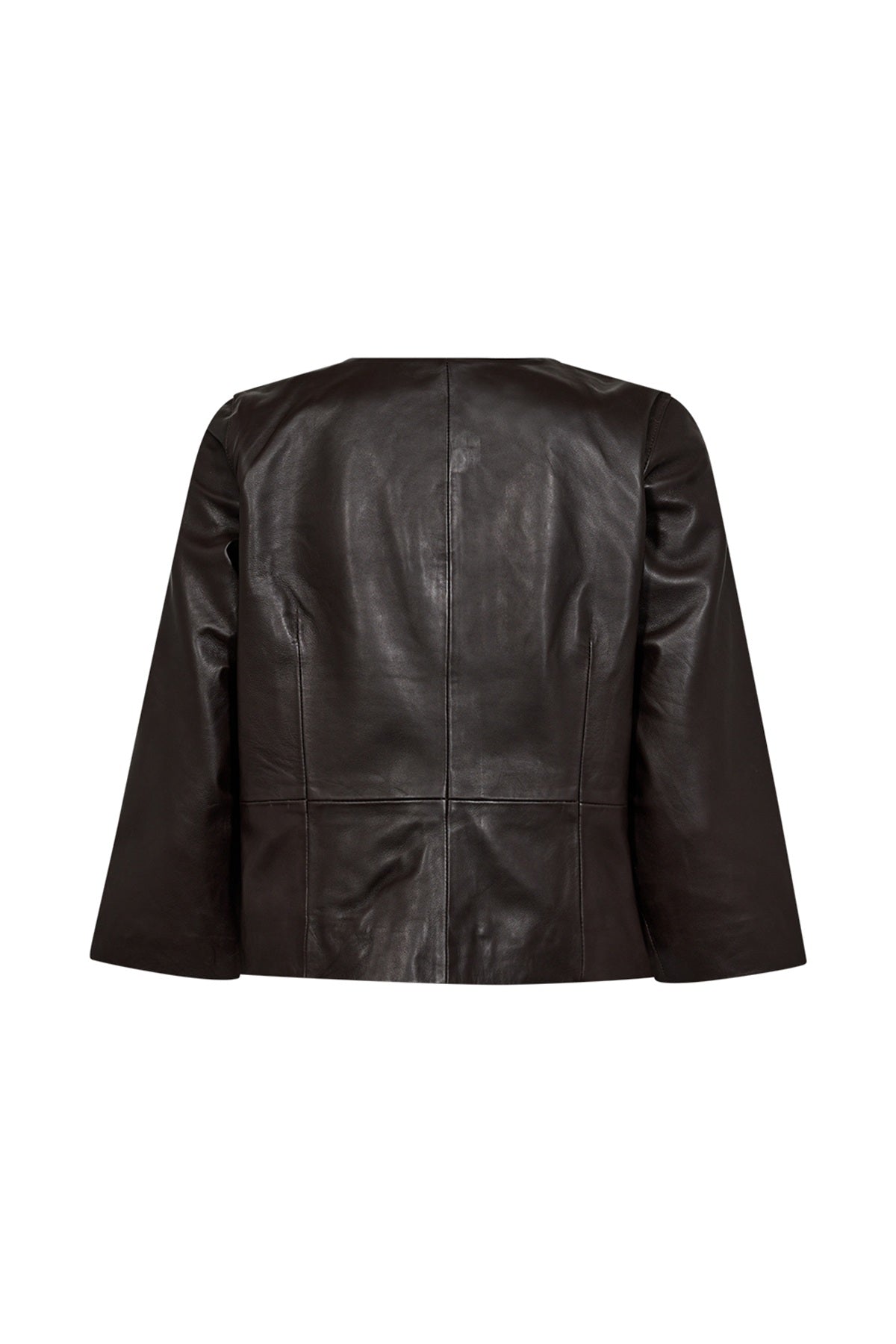Pieszak Lanni Leather 3/4 Sleeve Jacket, Black Coffee