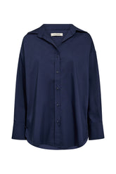 Pieszak Nyla Poplin Shirt, Midnight Navy