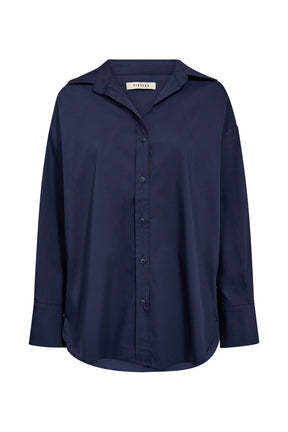 Pieszak Nyla Poplin Shirt, Midnight Navy