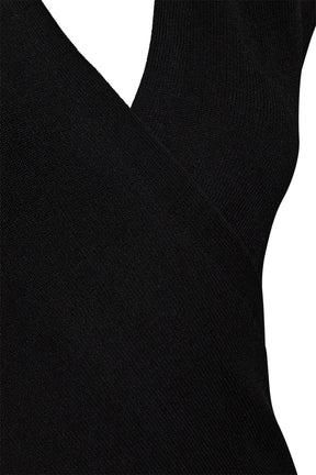Pieszak Vigga Cross-over Knit Top, Black