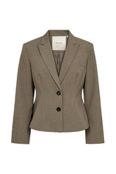 Pieszak Elina Short Blazer, Shadow Green Melange