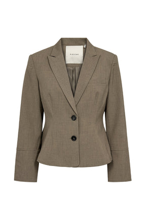 Pieszak Elina Short Blazer, Shadow Green Melange