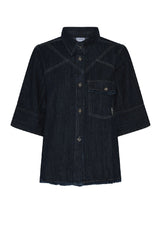 Humble by Sofie LESLIEHBS 3/4 SHIRT, Dark blue