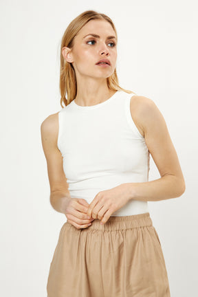 La Rouge Lisa singlet, White