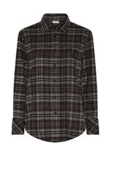 Humble by Sofie MARBELHBS SHIRT, Dark brown combi