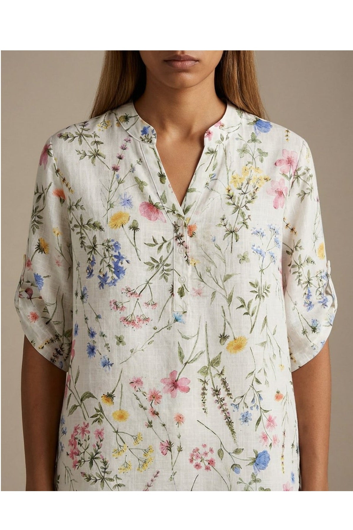 Moondust SMALL ROSE GAGE BLOUSE, WHITE