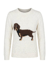 Moondust DOG KNIT, OFF WHITE