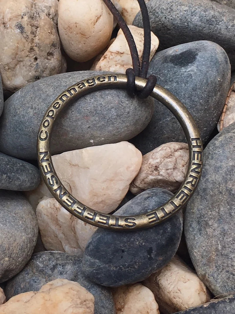 Henriette Steffensen Necklace Signature Ring 4091, Brown