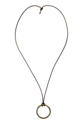 Henriette Steffensen Necklace Signature Ring 4091, Brown