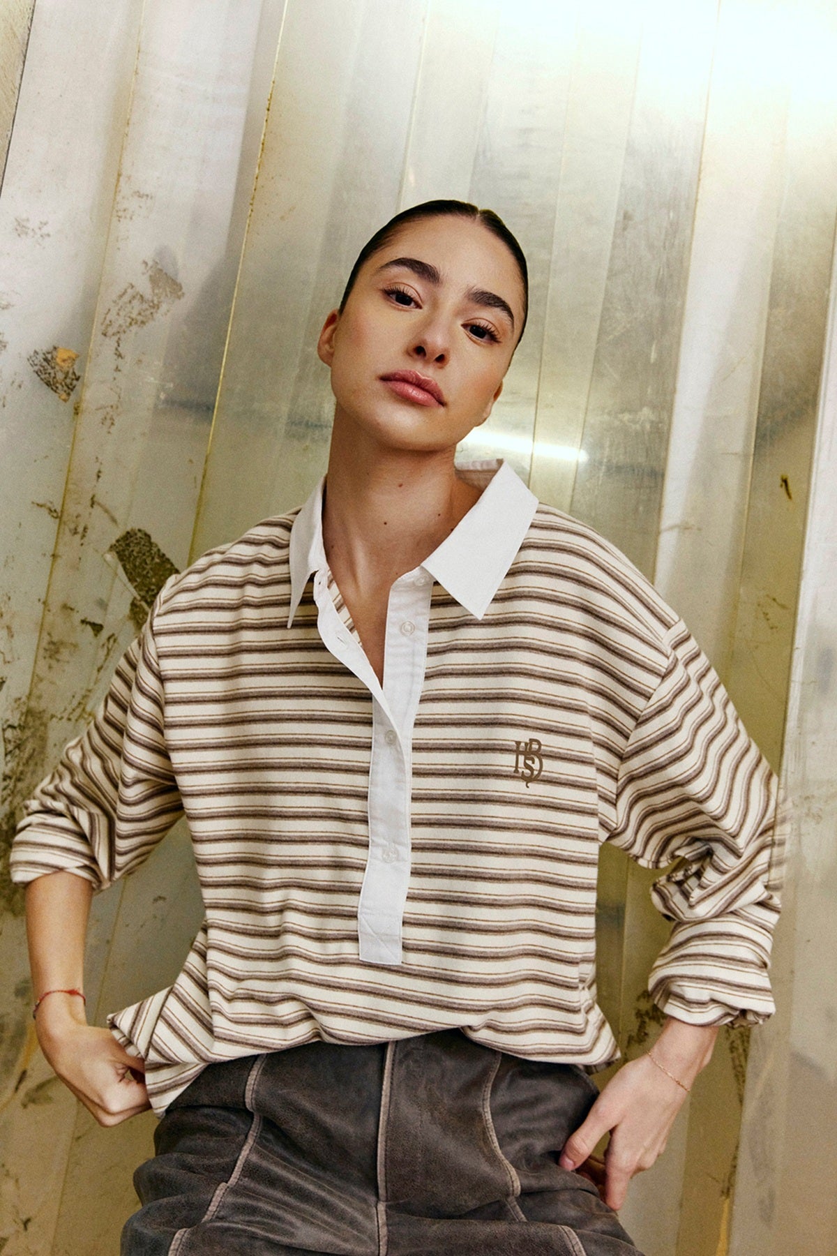 Humble by Sofie OLYMPIAHBS POLO, Off white combi