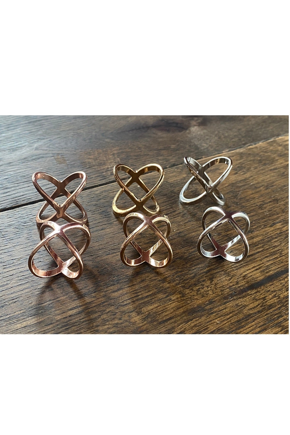 Just d´lux Scarf Ring Small, Silver