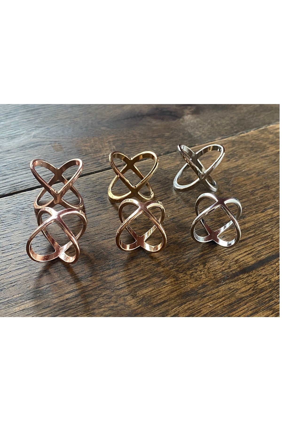 Just d´lux Scarf Ring Big, Gold