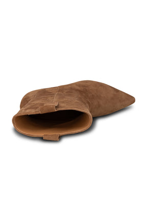 Shoe the Bear Dicte ruskindsstøvle med hæl, Caramel