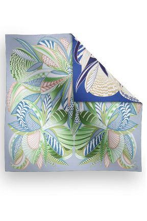 Charlotte Sparre SS006 Margot 65x65 Scarf, Blue/Green