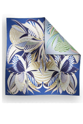 Charlotte Sparre SS006 Margot 65x65 Scarf, Blue/Green