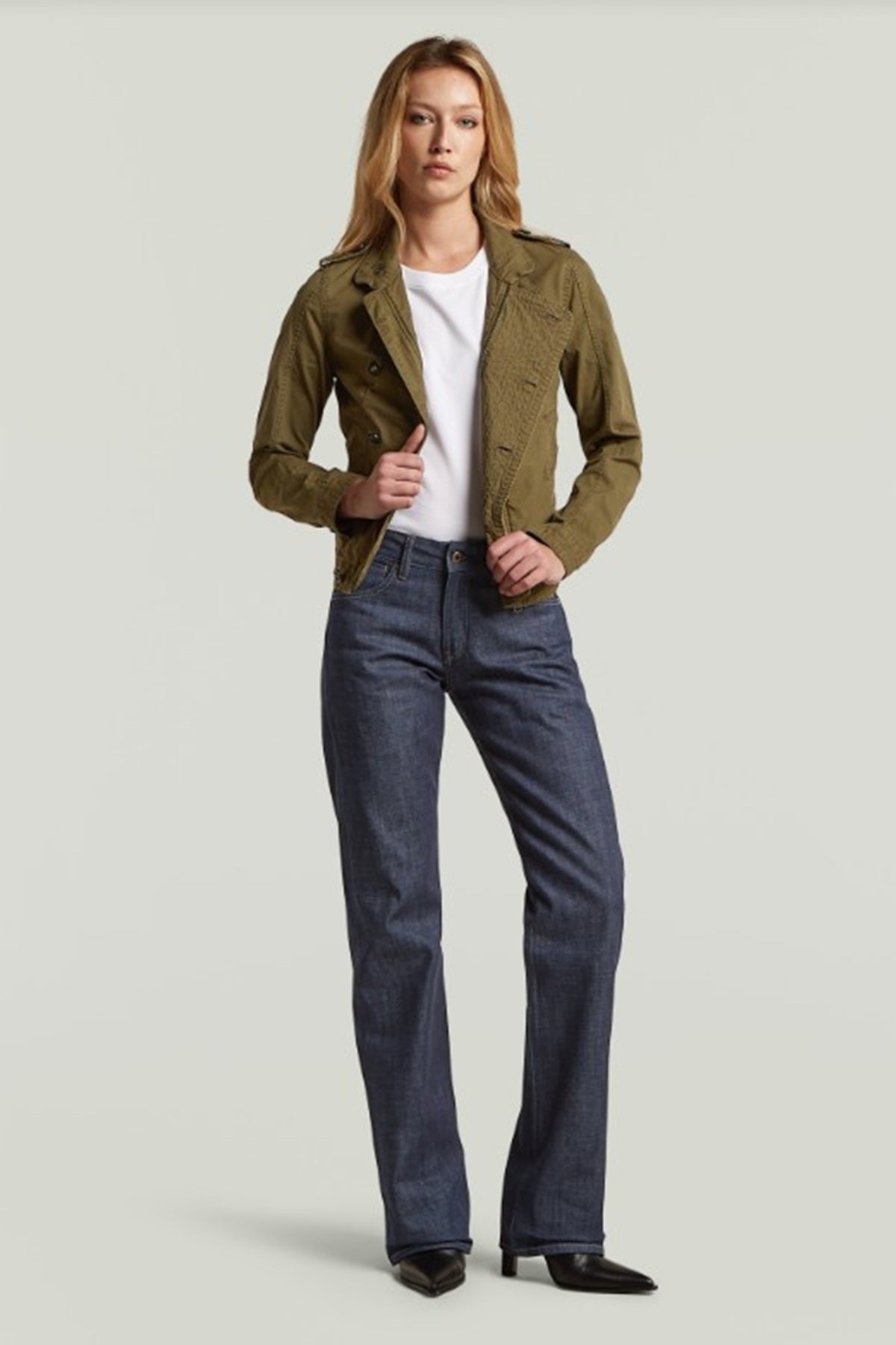G-Star Short Officer Jacket, Dark Khaki