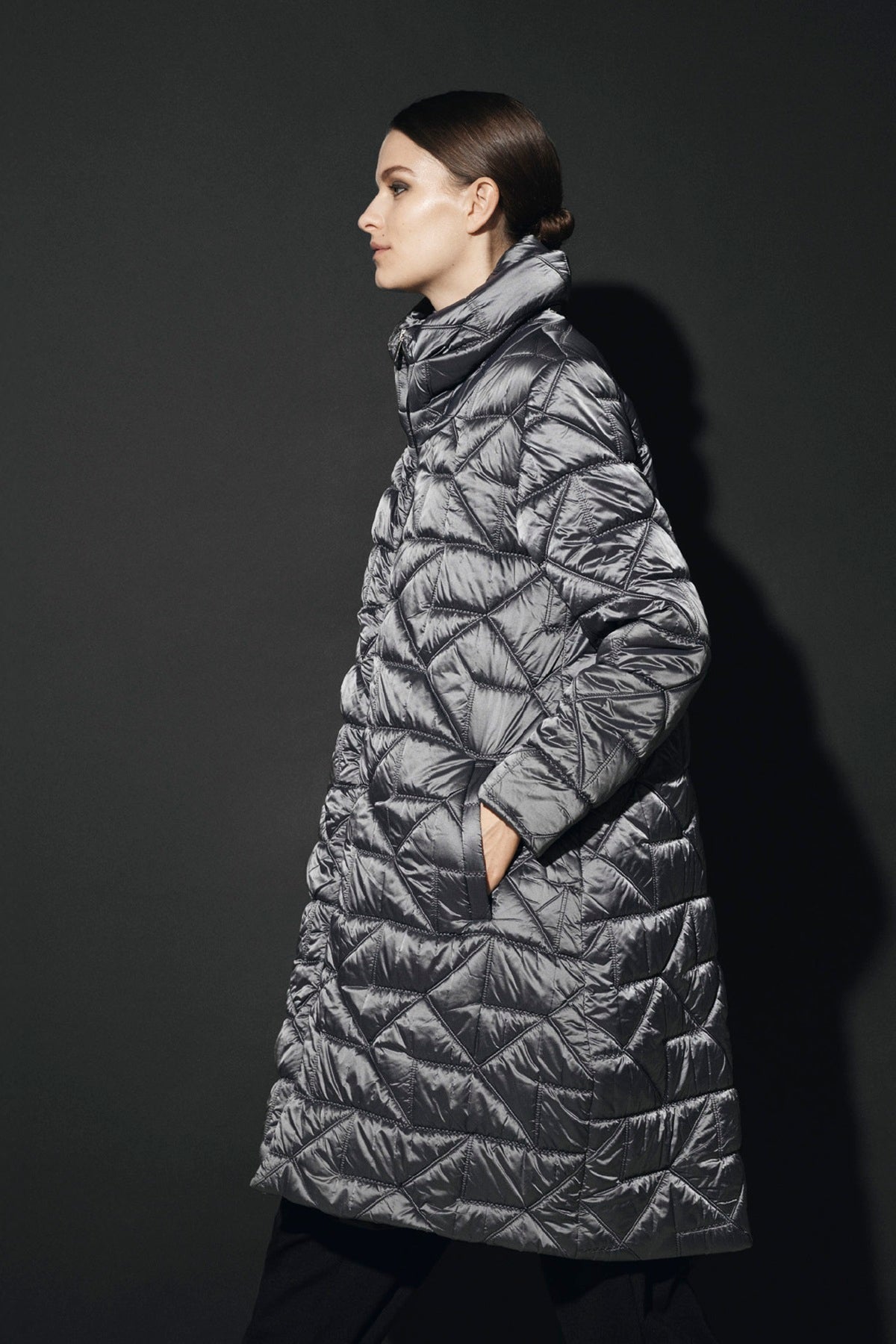 Trine Kryger Simonsen COAT LEONORE (759780), Silver grey