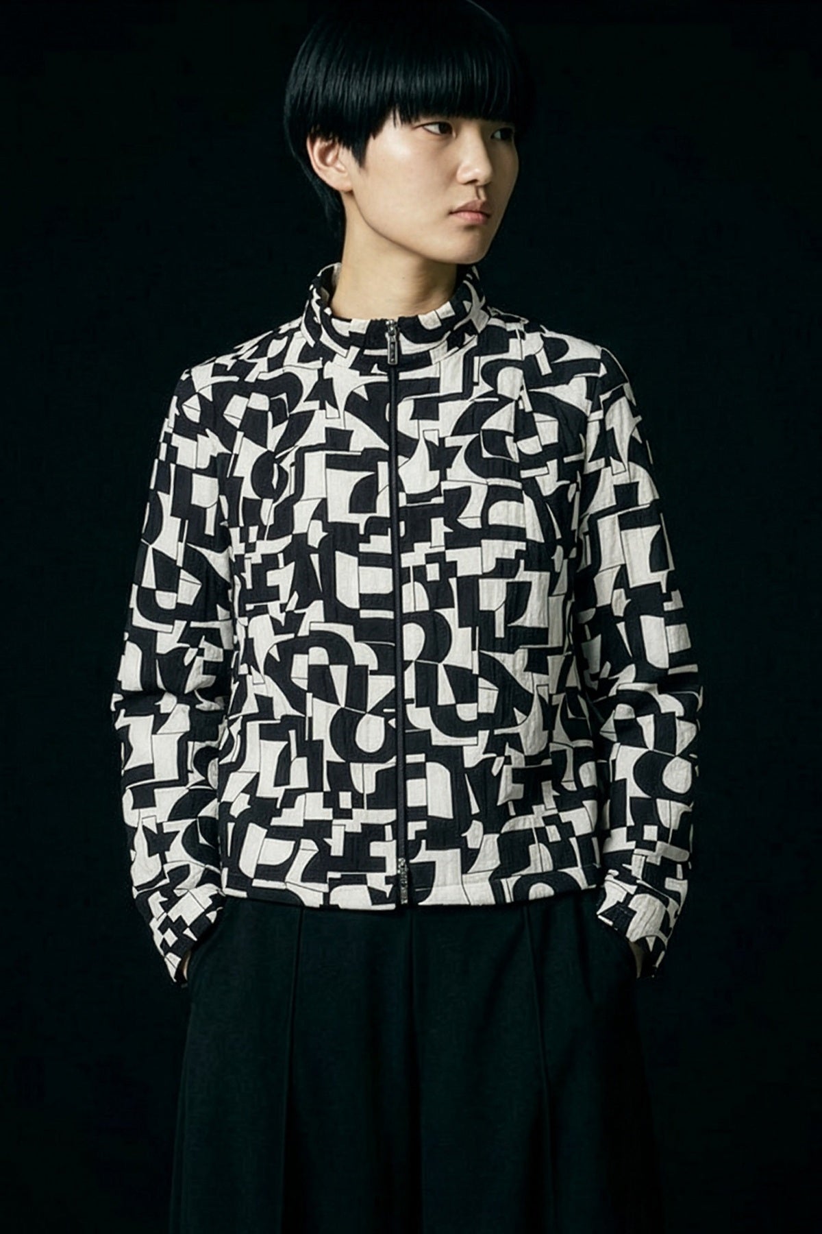 Trine Kryger Simonsen JACKET TIARA (850080) black/white