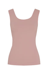 Tim & Simonsen Tulle rib top, Rosa antico