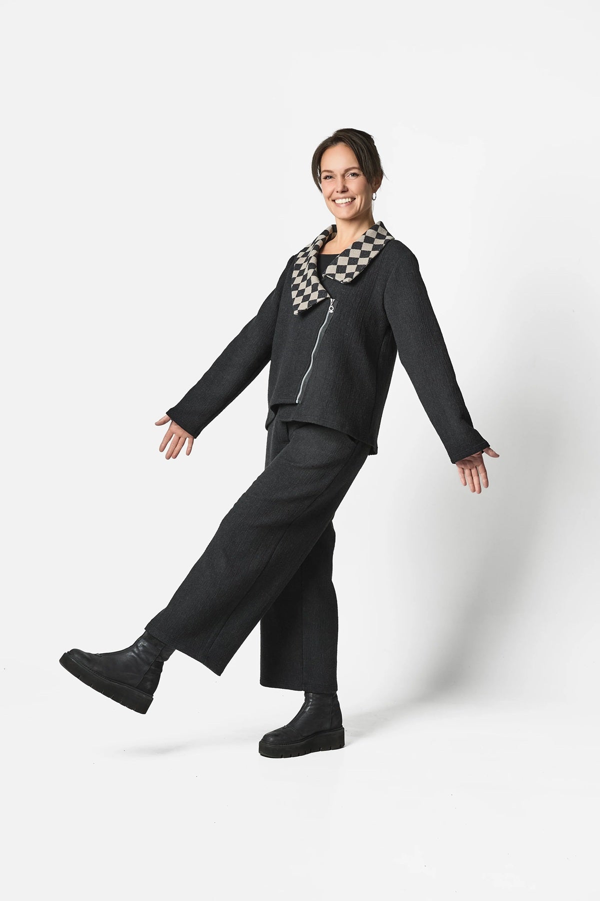 My Soul Crincle Jakke 2132, Black/Check