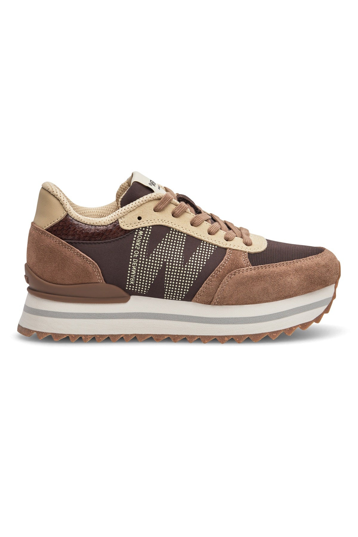 Woden Ronja Plateau, Chocolate Multi