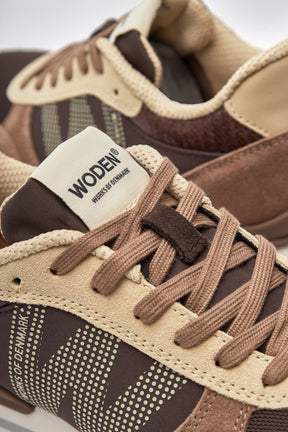 Woden Ronja Plateau, Chocolate Multi