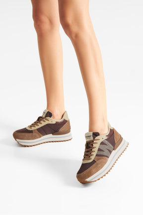 Woden Ronja Plateau, Chocolate Multi