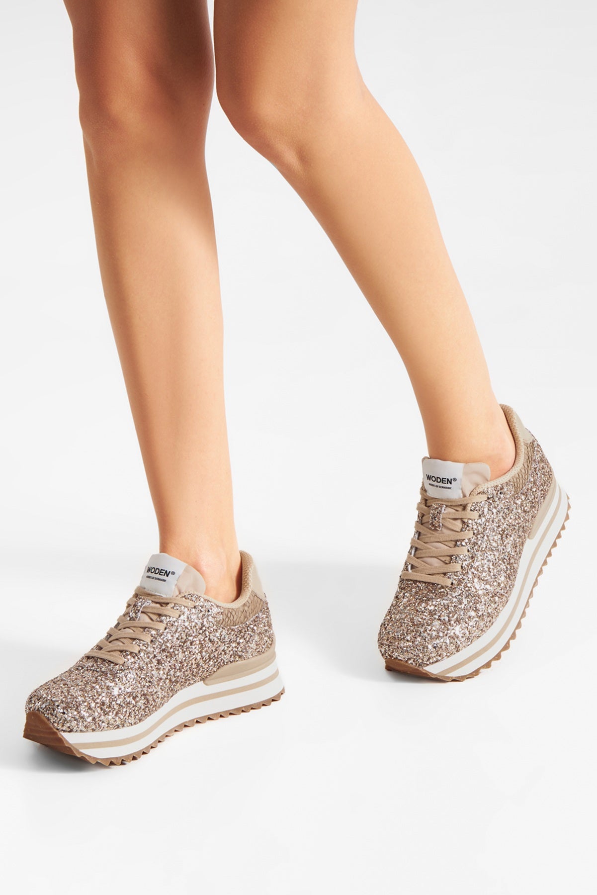 Woden Ronja Plateau Glitter, Multi