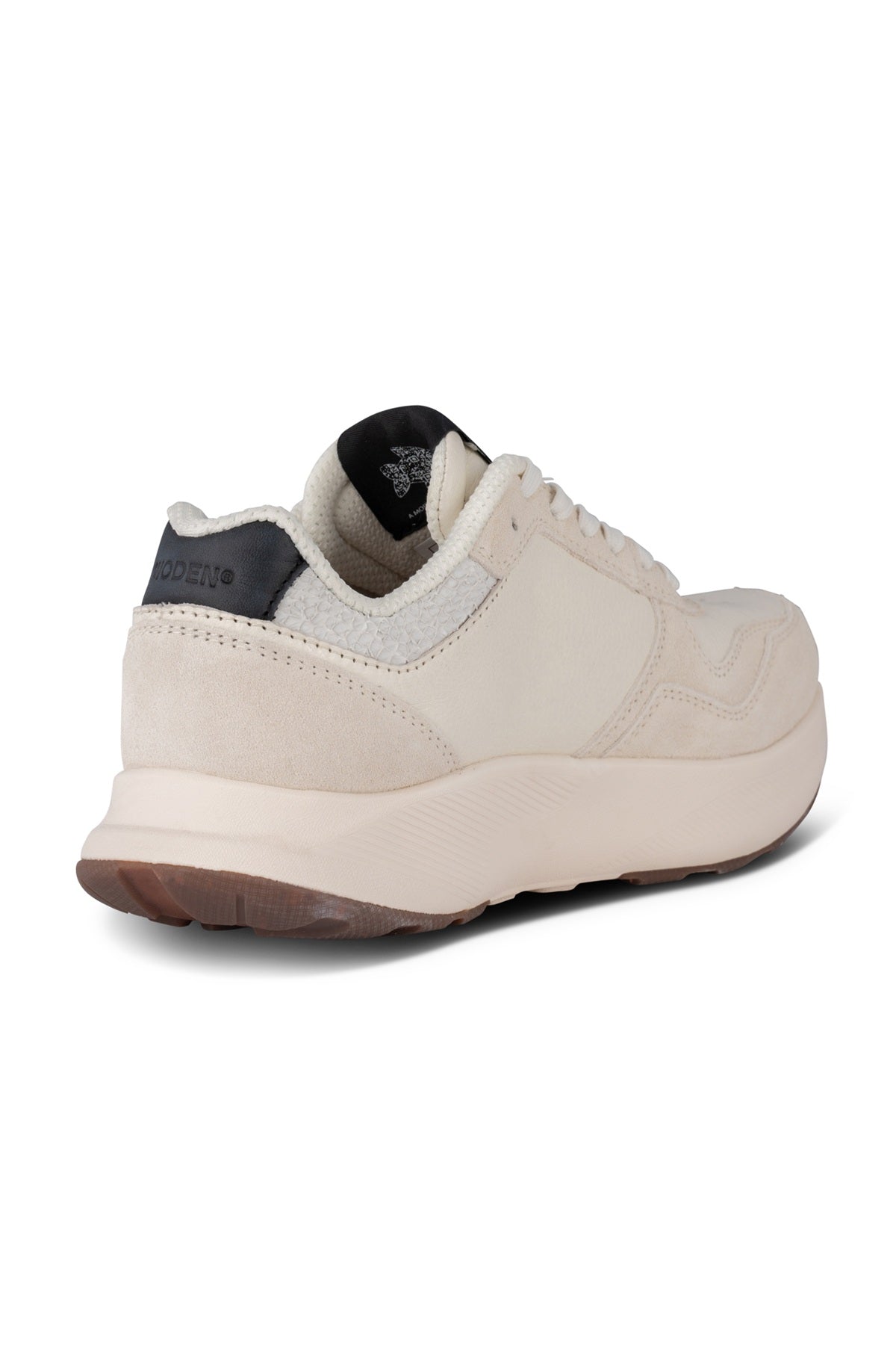 Woden Mathilde Runner Leather, Blanc de Blanc