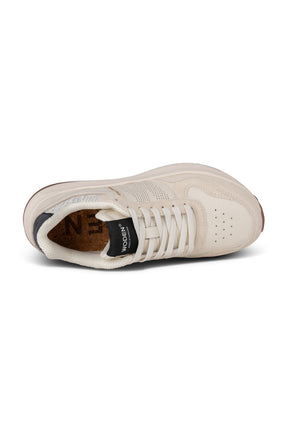 Woden Mathilde Runner Leather, Blanc de Blanc